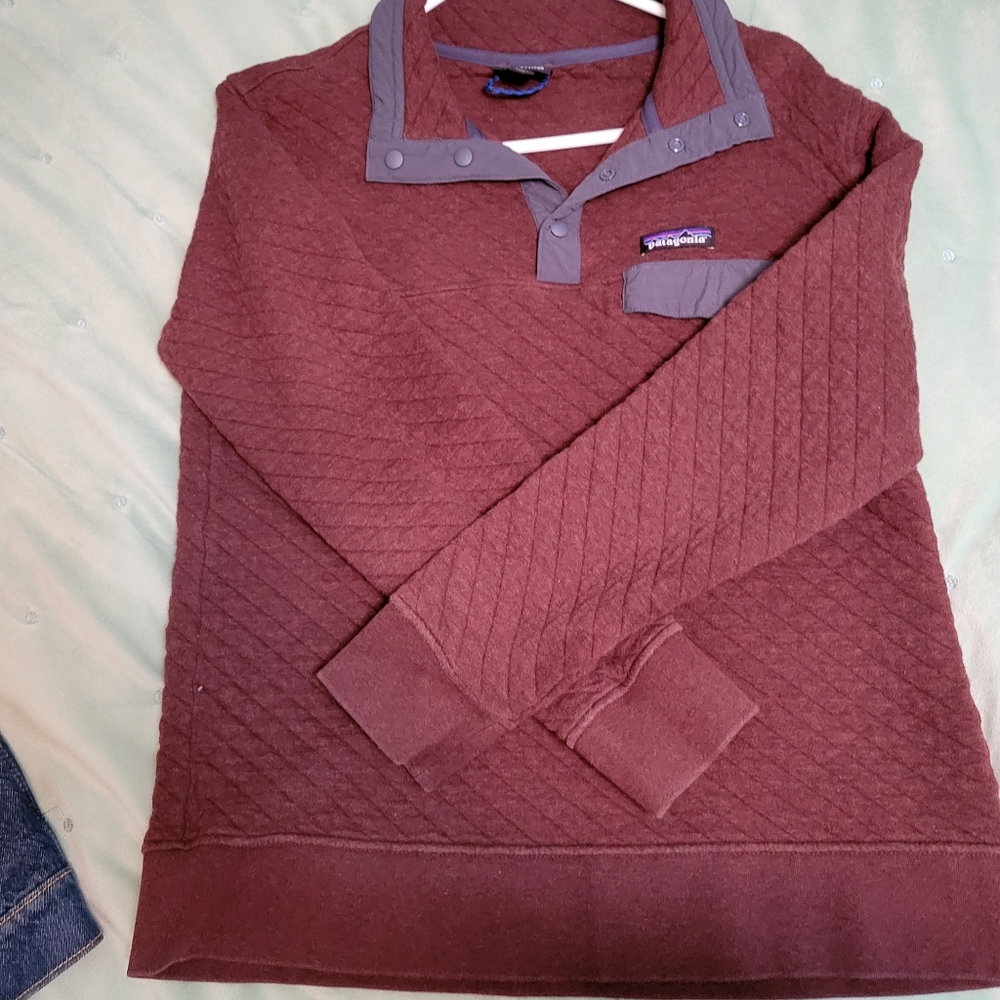 Patagonia organic cotton quilted pullover